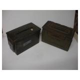 (2) MILITARY AMMO BOXES