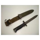 VIETNAM ERA US BAYONET W/ SCABBARD