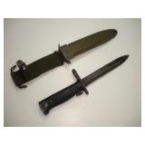 VIETNAM ERA US BAYONET W/ SCABBARD