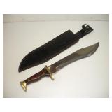 BOWIE KNIFE W/ SHEATH   12 IN BLADE