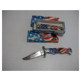 (3) BALD EAGLE LOCK BLADE KNIVES W/