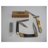 (3) SCOTLAND YARD - NRA - AND OTHER FOLDING KNIVES