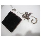 DRAGON TAIL KNIFE NECKLACE - 2IN BLADE