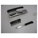 (2) COMB KNIVES - 3 IN BLADE