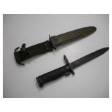 VIETNAM ERA US BAYONET W/ SCABBARD