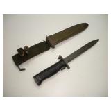 VIETNAM ERA US BAYONET W/ SCABBARD