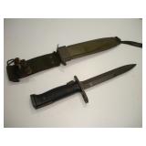 VIETNAM ERA US BAYONET W/ SCABBARD