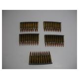 (50) 5.56 CARTRIDGES (5 TEN ROUND CLIPS)