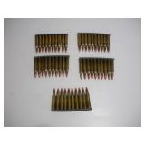 (50) 5.56 CARTRIDGES (5 TEN ROUND CLIPS)