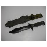 SURVIVOR TACTICAL FIXED BLADE KNIFE W/