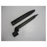 BRITTISH #9 MK1 BEYONET W/ METAL SCABBARD