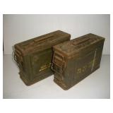 (2) .30 CAL MILITARY AMMO BOXES