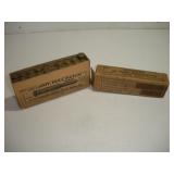 BOX OF SPENT .30 ARMY FULL PATCH CARTRIDGES