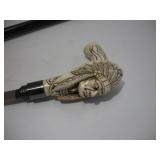 INDIAN HEAD CANE SWORD W/ 18IN BLADE