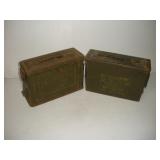 (2) .30 CAL MILITARY AMMO BOXES