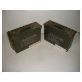 (2) MILITARY AMMO BOXES