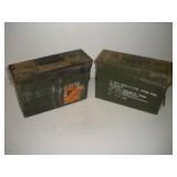 (2) MILITARY AMMO BOXES