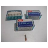 (150) .22 LR STINGER CARTRIDGES