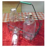 SHRUM DAIRY MILK -WHITE HOUSE VINEGAR BOTTLES
