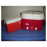 IGLOO TWIN 6 QT DRINK COOLER & FIESTA 6 PK COOLER