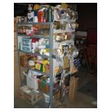 HARDWARE-PAINTS-YARD CHEMICAL CONTENTS ON SHELF