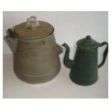 VINTAGE METAL COFFE POTS