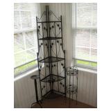 CORNER SHELF AND PLANT STANDS