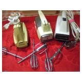 (3) HAND MIXERS- SUNBEAM & OTHERS