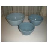 VINTAGE PYREX BOWL NESTING SET-BLUE