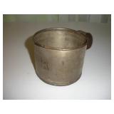 VINTAGE P.R.R. RAILROAD TIN CUP