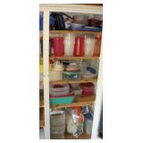 TUPPERWARE CONTENTS OF CABINET