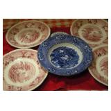 STAFFORDSHIRE ENGLISH & WEDGEWOOD PLATES