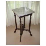 MARBLE TOP PLANT STAND