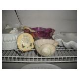 CLAM SHAPED CERAMIC SERVING DISHES