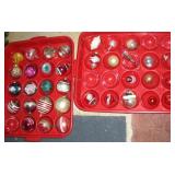VINTAGE GLASS CHRISTMAS ORNAMENTS