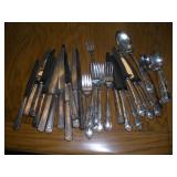 SILVER PLATE AND STAINLESS FLATWARE