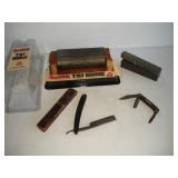 POCKET KNIFE W/ 3IN BLADE - SHARPENING STONES--