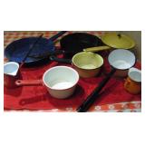 ENAMEL POTS & PANS
