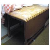 HARD ROCK MAPLE DROP LEAF TABLE 60 X 41 X29 INCH