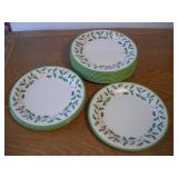 (12) LENOX DISHWASHER SAFE PLASTIC PLATES