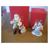LENOX SNOW MAN & SANTA