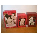 (3) LENOX SANTA FIGURINES