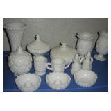 12 PCS WESTMORELAND MILK GLASS