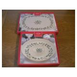 LENOX CHRISTMAS LARGE SERVING TRAYS