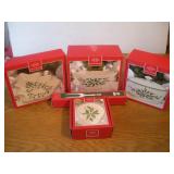 LENOX CHRISTMAS SERVING DISHES W/