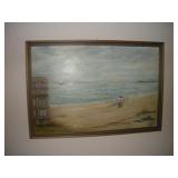 G.HERBERT '81' OIL PAINTING ON CANVUS 39X26