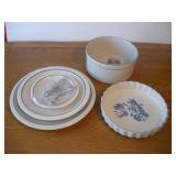 PFALTZGRAFF 9IN PIE PAN - 8IN CASEROLE DISH AND