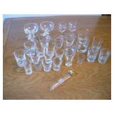 WHISKEY - COCKTAIL AND SHOT GLASSES
