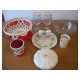 LENOX CHRISTMAS SERVING BOWLS W/