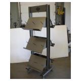 HARLEY DAVIDSON DISPLAY RACK ON CASTERS